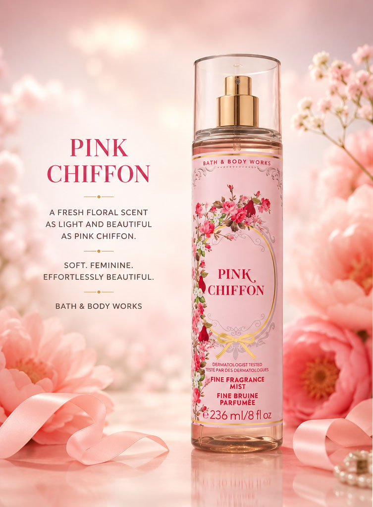 بادی اسپلش بس اند بادی ورکز Pink Chiffon